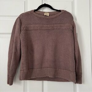 Elie Tahari Dusty Pink Crew Neck Sweater